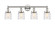 Edison Four Light Bath Vanity in Polished Nickel (405|616-4W-PN-G513)