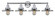 Edison Four Light Bath Vanity in Polished Chrome (405|616-4W-PC-M7-PC)