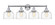 Edison Four Light Bath Vanity in Polished Chrome (405|616-4W-PC-G713)