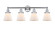 Edison Four Light Bath Vanity in Polished Chrome (405|616-4W-PC-G61)