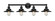 Edison Four Light Bath Vanity in Matte Black (405|616-4W-BK-M6-BK)