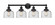 Edison Four Light Bath Vanity in Matte Black (405|616-4W-BK-G74)