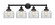 Edison Four Light Bath Vanity in Matte Black (405|616-4W-BK-G72)
