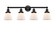 Edison Four Light Bath Vanity in Matte Black (405|616-4W-BK-G61)
