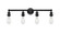 Edison Four Light Bath Vanity in Matte Black (405|616-4W-BK)