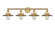 Edison Four Light Bath Vanity in Brushed Brass (405|616-4W-BB-M4-BB)