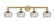 Edison Four Light Bath Vanity in Brushed Brass (405|616-4W-BB-G92)