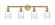 Edison Four Light Bath Vanity in Brushed Brass (405|616-4W-BB-G342)