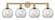 Edison Four Light Bath Vanity in Brushed Brass (405|616-4W-BB-G122-8)