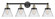 Edison Four Light Bath Vanity in Black Antique Brass (405|616-4W-BAB-G42)
