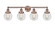 Edison Four Light Bath Vanity in Antique Copper (405|616-4W-AC-G202-6)