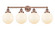 Edison Four Light Bath Vanity in Antique Copper (405|616-4W-AC-G201-8)