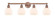 Edison Four Light Bath Vanity in Antique Copper (405|616-4W-AC-G121-6)