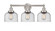 Edison Three Light Bath Vanity in Brushed Satin Nickel (405|616-3W-SN-G74)