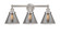 Edison Three Light Bath Vanity in Brushed Satin Nickel (405|616-3W-SN-G43)