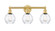 Edison Three Light Bath Vanity in Satin Gold (405|616-3W-SG-G362)