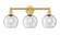 Edison Three Light Bath Vanity in Satin Gold (405|616-3W-SG-G124-8)