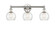 Edison Three Light Bath Vanity in Polished Nickel (405|616-3W-PN-G124-6)