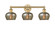 Edison Three Light Bath Vanity in Brushed Brass (405|616-3W-BB-G96)