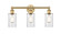 Edison Three Light Bath Vanity in Brushed Brass (405|616-3W-BB-G802)