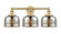 Edison Three Light Bath Vanity in Brushed Brass (405|616-3W-BB-G78)