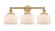 Edison Three Light Bath Vanity in Brushed Brass (405|616-3W-BB-G71)