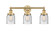 Edison Three Light Bath Vanity in Brushed Brass (405|616-3W-BB-G54)