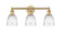 Edison Three Light Bath Vanity in Brushed Brass (405|616-3W-BB-G442)