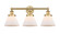 Edison Three Light Bath Vanity in Brushed Brass (405|616-3W-BB-G41)