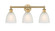 Edison Three Light Bath Vanity in Brushed Brass (405|616-3W-BB-G381)