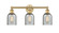 Edison Three Light Bath Vanity in Brushed Brass (405|616-3W-BB-G257)