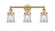 Edison Three Light Bath Vanity in Brushed Brass (405|616-3W-BB-G182S)