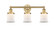 Edison Three Light Bath Vanity in Brushed Brass (405|616-3W-BB-G181S)