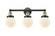 Edison Three Light Bath Vanity in Black Antique Brass (405|616-3W-BAB-G201-6)