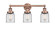 Edison Three Light Bath Vanity in Antique Copper (405|616-3W-AC-G52)
