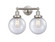 Edison Two Light Bath Vanity in Brushed Satin Nickel (405|616-2W-SN-G204-8)