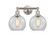 Edison Two Light Bath Vanity in Satin Nickel (405|616-2W-SN-G122-8)