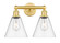 Edison Two Light Bath Vanity in Satin Gold (405|616-2W-SG-GBC-82)