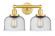 Edison Two Light Bath Vanity in Satin Gold (405|616-2W-SG-G74)
