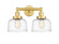 Edison Two Light Bath Vanity in Satin Gold (405|616-2W-SG-G713)