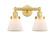 Edison Two Light Bath Vanity in Satin Gold (405|616-2W-SG-G61)