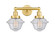 Edison Two Light Bath Vanity in Satin Gold (405|616-2W-SG-G534)