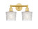 Edison Two Light Bath Vanity in Satin Gold (405|616-2W-SG-G402)