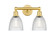 Edison Two Light Bath Vanity in Satin Gold (405|616-2W-SG-G382)