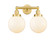 Edison Two Light Bath Vanity in Satin Gold (405|616-2W-SG-G201-8)