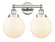 Edison Two Light Bath Vanity in Polished Nickel (405|616-2W-PN-G201-8)