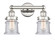 Edison Two Light Bath Vanity in Polished Nickel (405|616-2W-PN-G184S)