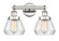Edison Two Light Bath Vanity in Polished Nickel (405|616-2W-PN-G172)