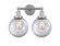 Edison Two Light Bath Vanity in Polished Chrome (405|616-2W-PC-G202-8)