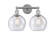 Edison Two Light Bath Vanity in Polished Chrome (405|616-2W-PC-G124-8)